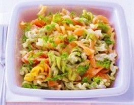 1 fusilli met zalm