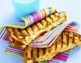 9 rozijnentosti met chocopasta en appel