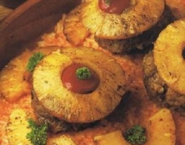 17 ananasburgers met pikante rijst