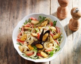 Pastasalade met mosselen