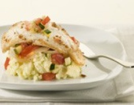 Eten Recept Vis Gebakken koolvis groente ratatouille aardappelpuree