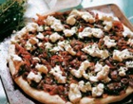Recept pizza rode ui geitenkaas