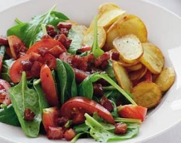 recepten vandaag salade spinazie tomaatsalade
