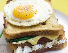 recepten vandaag brood croque madame spinazie