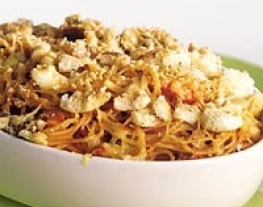 1 gegratineerde spaghetti