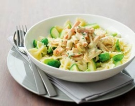 1 farfalle met mosterdroomsaus