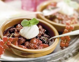 8 bosvruchtencompote met mascarpone