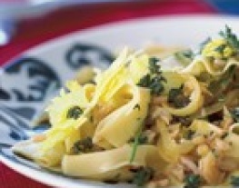 recepten farfalle gerookte zalm