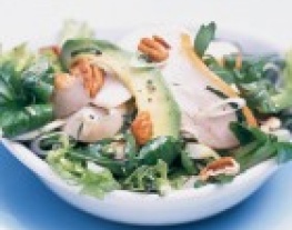 recept groene salade gerookte kip